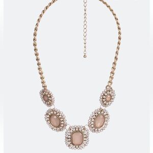 Annabella Gold and Blush Statement Necklace